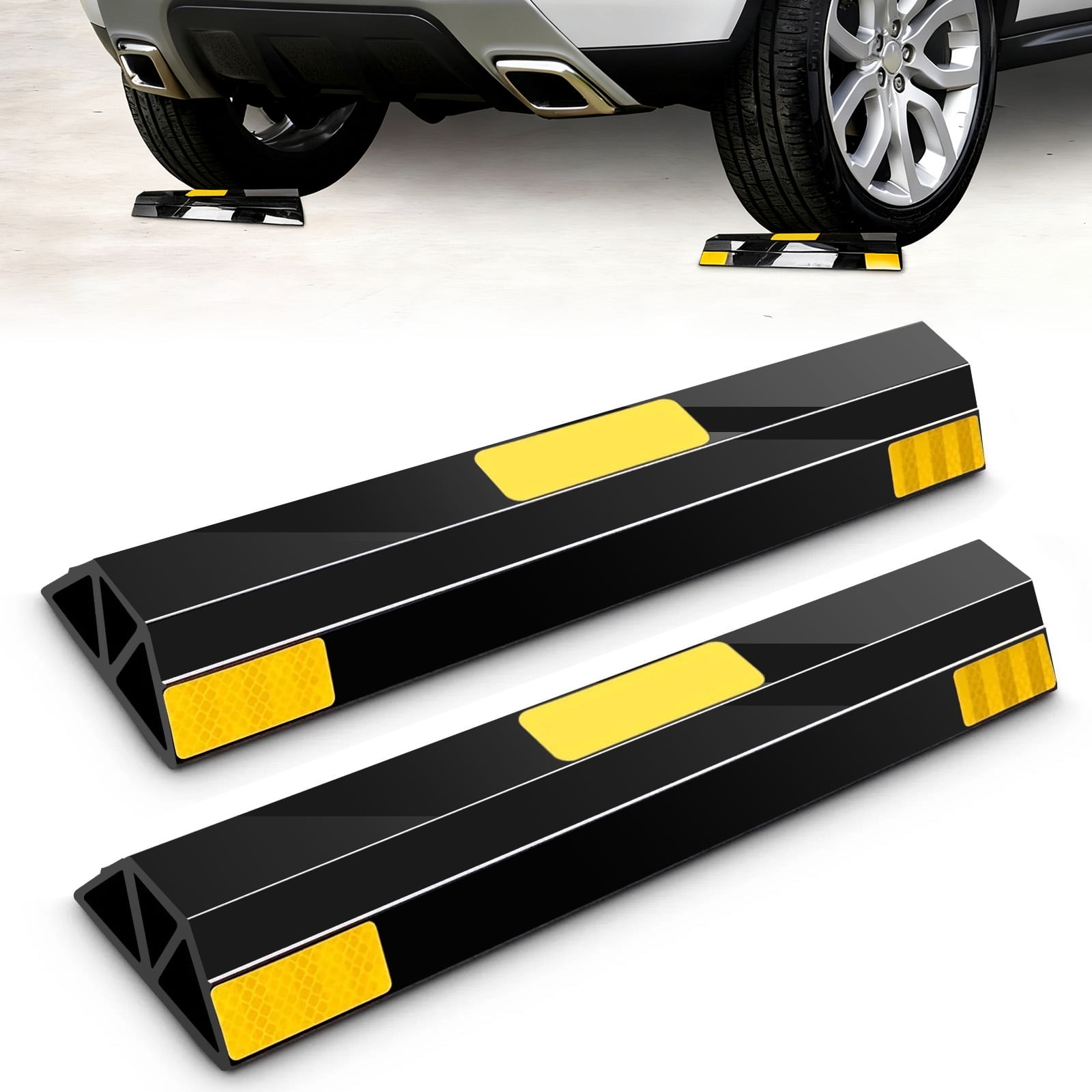 Aiqeek 2 Pcs Heavy Duty Parking Aid for Garage, Parking Gadgets Protects Car and Garage Walls, 18" L x 3.7" W x 1.8" H