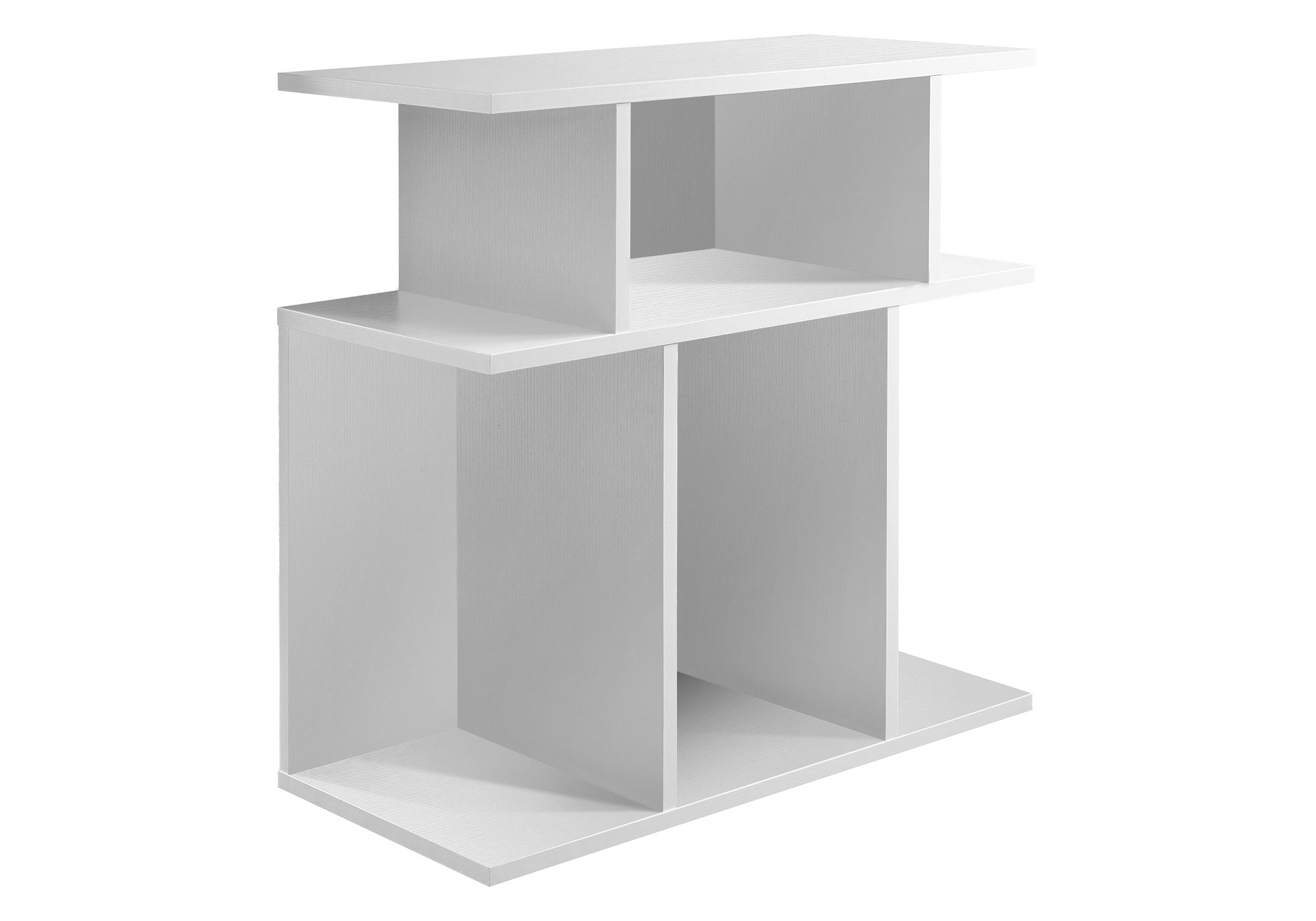 11.75" x 23.75" x 23.75" White Hollow Core Particle Board Accent Table ...