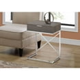 thumbnail image 1 of 18.2" x 12.8" x 23.5" Dark Taupe  Particle Board  Metal  Accent Table, 1 of 5