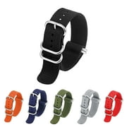 18/20/22mm Watch Strap Universal Adjustable Nylon Watch Belt Wrist Band Replacement for Daily Wear
