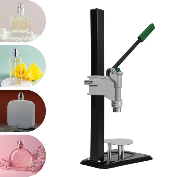 18*20*46cm Manual Perfume Bottle Capper Machine Tabletop Perfume Sealing Tool DIY Adjustable Height