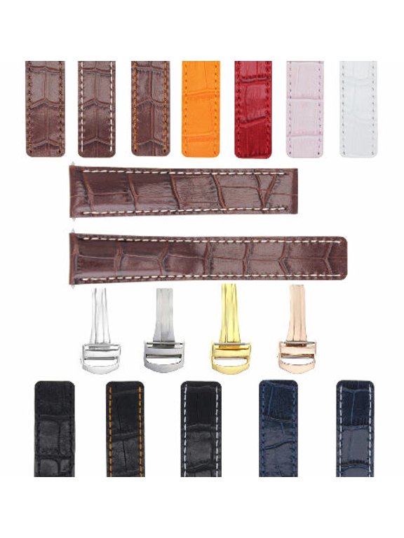 18-20MM LEATHER WATCH BAND STRAP FOR BAUME MERCIER CAPELAND CLIFTON CLASSIMA