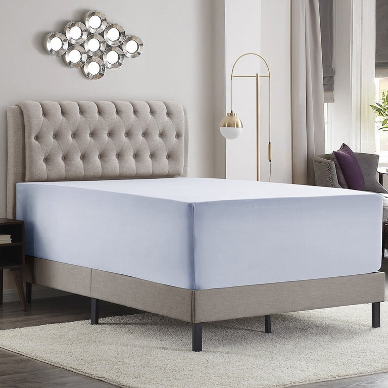 Queen Size Extra Deep Pocket Fitted Sheet - Microfiber, 15-22" Depth, Hypoallergenic & OEKO-TEX Certified