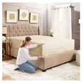 thumbnail image 1 of 18"- 21" Extra Deep Pocket Fitted Sheet for High Mattress - Hotel Luxury Silky Soft Double Brushed Microfiber Sheet, Wrinkle Bed Sheet, XL - Cream Beige, 1 of 8