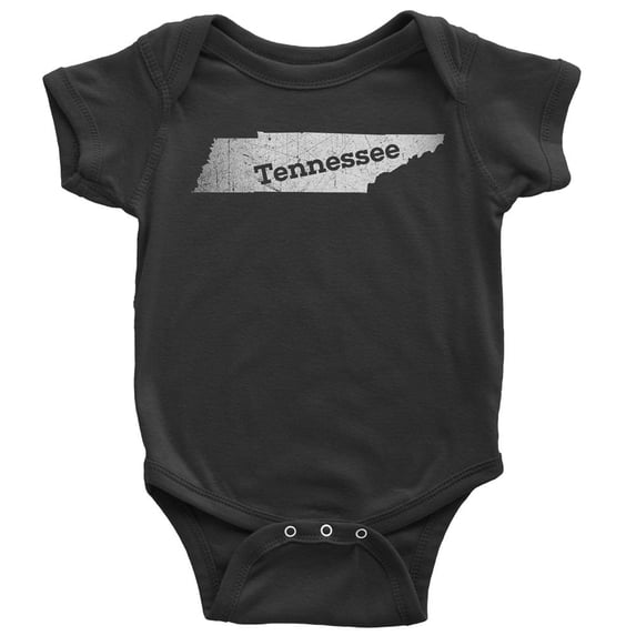18-24 Months / Black Tennessee Baby Bodysuit Home Shirt