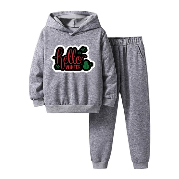 18-24 Months Boys Hoodie and Sweatpants Cartoon Print Hoodies for Boys 6-8 Tracksuit Jogger Pants Set Pullover Sweaters Boys 7-8 Clothes Sets