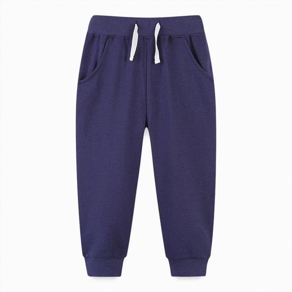 18-24 Months Girls Boys Sweatpants Athletic Sports Elastic Waist Pants Solid Comfy Fall Winter Pants Unisex Toddler Infant Baby Sweatpants 12-18 Months 2t 3t 4t 5t,Navy