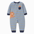 thumbnail image 1 of 18-24 Months Infant One-Piece Romper Baby Boys Sleep And Play Zip Up Loose Fit Footie Long Sleeve Sleeper Jumpsuit Blue Infant Gift, 1 of 7