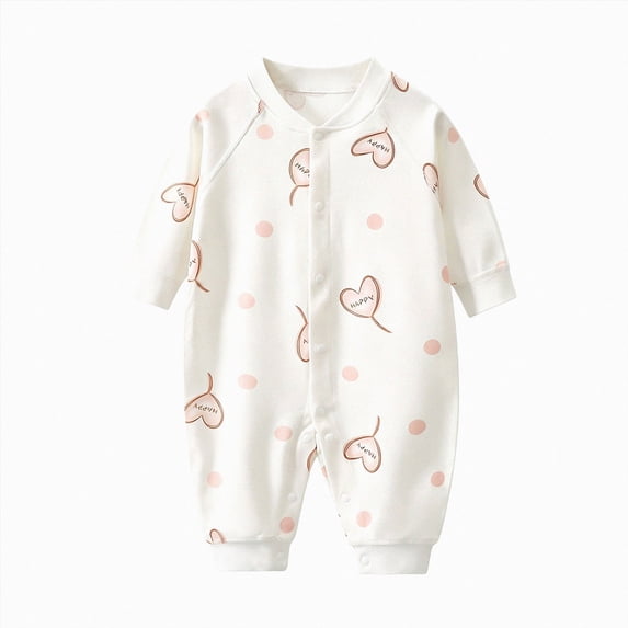 18-24 Months Newborn Infant One-Piece Jumpsuit Girls' Infant Dress With Long Sleeves For Crawling Clothes Baby Suit Pink Rompers Baby Gift