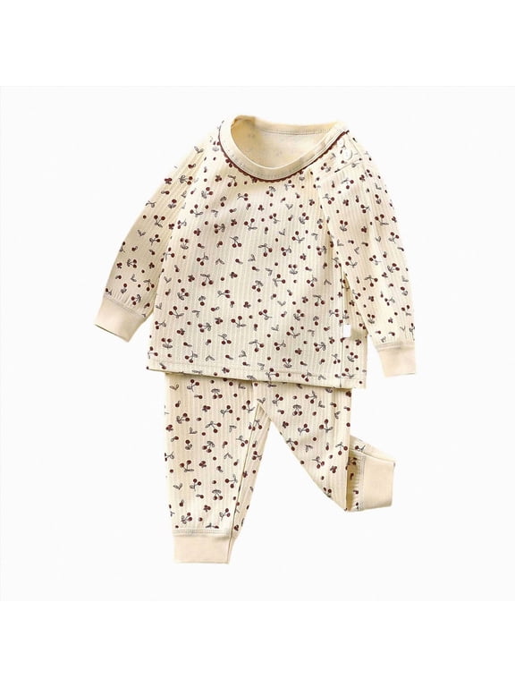 18-24 Months Toddler Girl Clothes Print Long Sleeve Pullover Shirts Tops Pants Set Fall Winter Outfits Toddler Girl Sweat Set