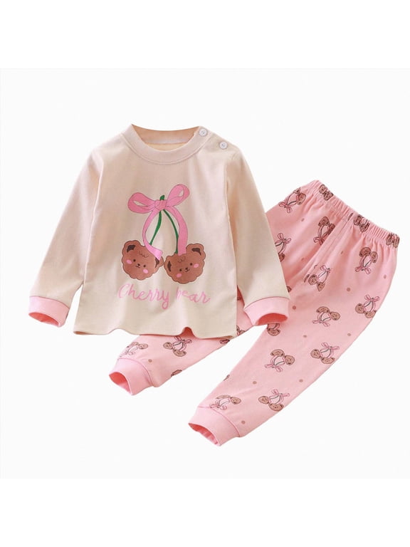 18-24 Months Toddler Toddler Boy Girl Long Sleeve Sweatshirt Tops Pants Set 2Pcs School Fall Winter Outfits 6-12 Months 12-24 Months 2T 3T 4T 5T 6T 7T Boy Gift Set