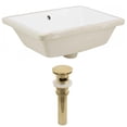 thumbnail image 1 of American Imaginations AI-24794 18.25 in. Rectangle Undermount Sink Set in White - Gold Hardware, 1 of 1