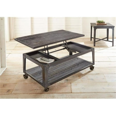 18 - 26 x 28 x 48 in. Sherlock Lift Top Cocktail Table with Casters