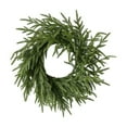 thumbnail image 1 of 18.2Inch Norfolk Pine Wreath for Front Door, Real Touch Norfolk Pine Wreath Artificial Green Wreath Greenery Realistic Wreath Holiday Decoration for Home Decor, 1 of 7