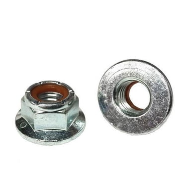 3/8-16 Hex Cone Top All Metal Lock Nuts - Grade C Steel, Zinc Plated (25-Pack)