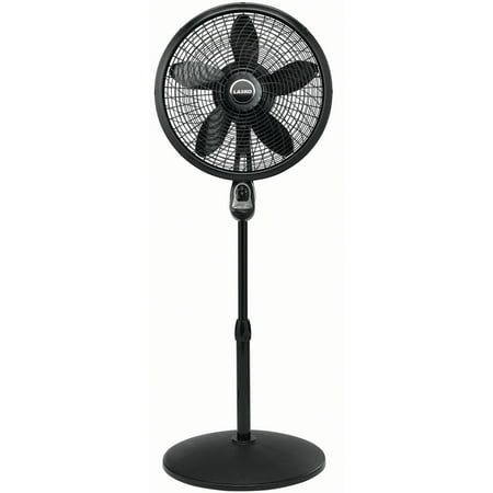 18” 3-Speed Oscillating Cyclone Pedestal Fan with Remote and Timer 1843 Black