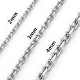 thumbnail image 1 of 18" - 30" Stainless Steel Necklace Figaro Snake Hexagon Curb Cuban Link Chain, 1 of 2