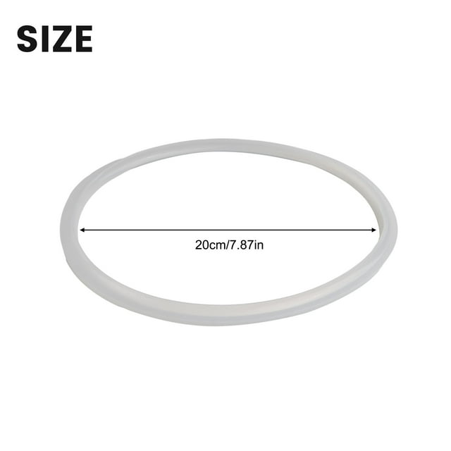 18-32cm Silicone Home Pressure Cooker Seal Ring Rubber Clear ...