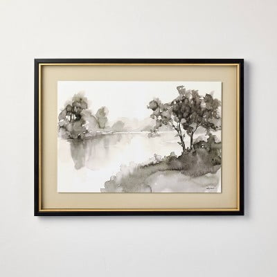 18&#34;x24&#34; Washed Stream Framed Wall Art - Hearth &#38; Hand&#8482; with Magnolia