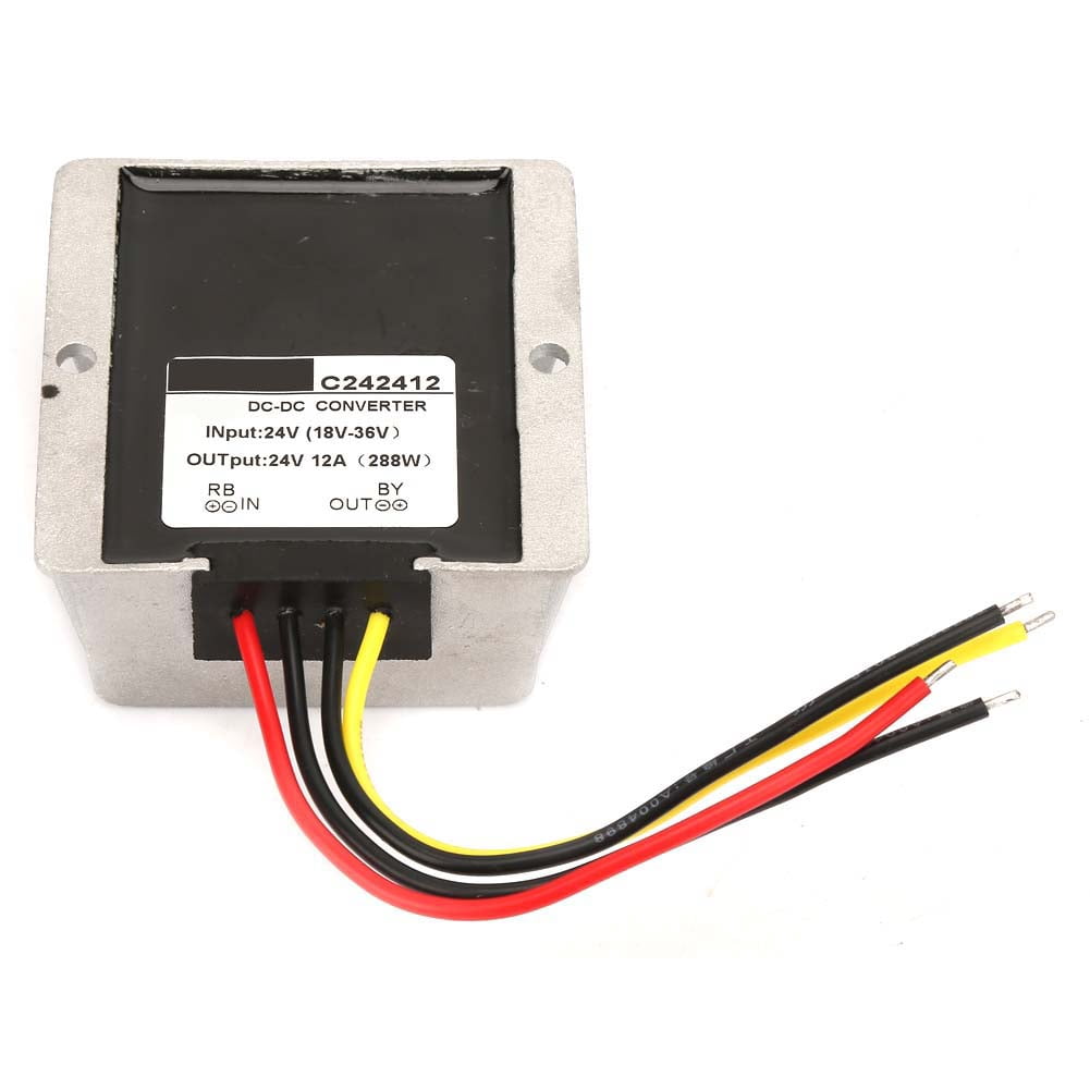 18-36V to 24V Auto Step Up/Down Converter, 12A High Current Support Universal Voltage Regulator Bienvenido