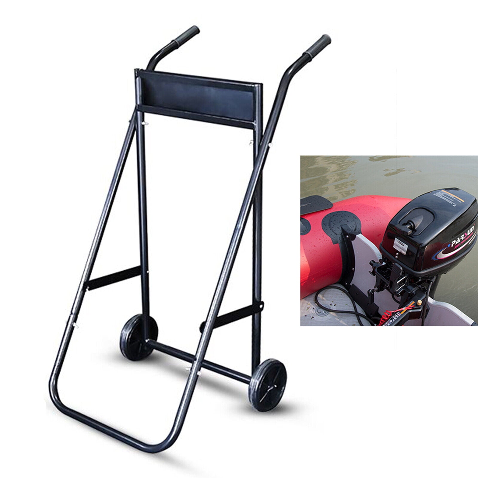 18.5*15.75*35.24in Outboard Motor Engine Trolley Stand Engine Carrier
