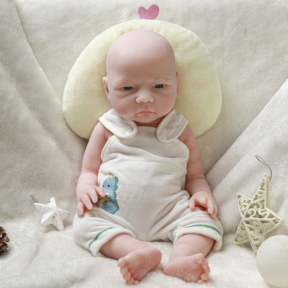 18.5 Baby Dolls Toys Full Body Silicone Reborn Bebe Accompanying Doll 