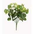 thumbnail image 1 of 18.5" Green Two Toned Begonia Spring Artificial Floral Bush, 1 of 2