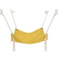 thumbnail image 1 of 18.5" Hanging Cat Bed Hammock - Breathable Linen Pet Perch with Adjustable Straps & Metal Hooks, Cage-Mountable for Cats & Small Dogs, Washable Solid Colors, 1 of 5