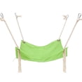 thumbnail image 1 of 18.5" Hanging Cat Bed Hammock - Breathable Linen Pet Perch with Adjustable Straps & Metal Hooks, Cage-Mountable for Cats & Small Dogs, Washable Solid Colors, 1 of 5
