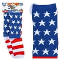 thumbnail image 1 of 18.5" PATRIOTIC STARS KNEE HIGH SOCKS - 1 Pair, 1 of 3