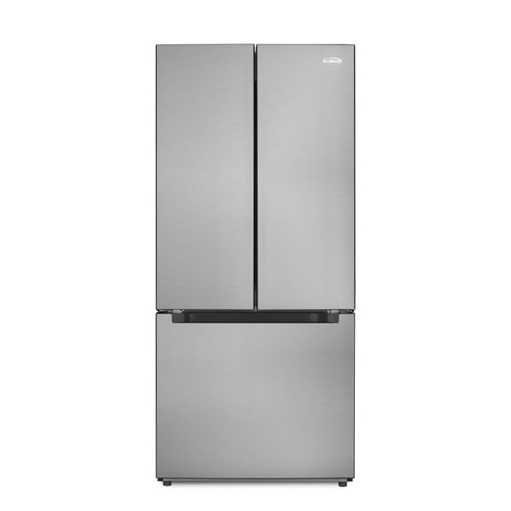 18.5 cu. ft. Stainless-Steel French Door Refrigerator in Silver, Auto Defrost, Energy Star, Digital Temperature Control