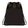 thumbnail image 1 of 18.5 in. Mesh Drawstring Bags Backpack with Front Zipper Pocket, Black - Case of 48, 1 of 1