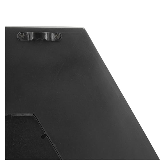 18.5" x 18.5" Hexagon Mirror with Solid Wood Frame, Wall Decor for Living Room Bathroom Hallway, Black