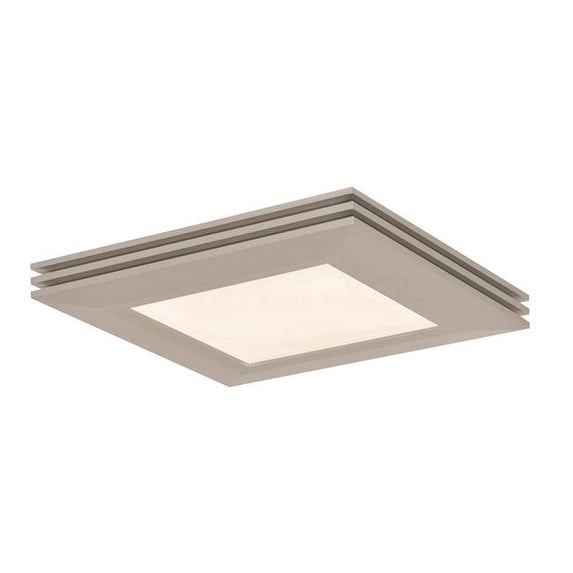 18.5W Sloane Ceiling LED Light, Satin Nickel