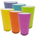 thumbnail image 1 of 18.6 oz Plastic Tumblers, 6 Colors - Case of 24, 1 of 1