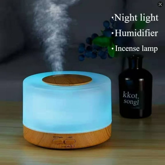 18.6oz Ultrasonic Aromatherapy Diffuser with Remote  USB  Auto-Off  Soundwave Tech for Home  Office  Spa  Bedroom