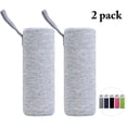 thumbnail image 1 of 18.6oz Portable Water Bottle Sleeve Neoprene Water Bottle Cover Drink Bottle Sleeve Glass Bottle Protector for Travel Outdoor Activities, 550ML, Set of 2, 1 of 8