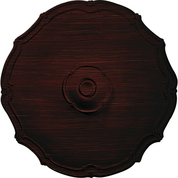 18 7/8"OD x 1 1/2"P Pompeii Ceiling Medallion (Fits Canopies up to 2"), Hand-Painted Red Mahogany