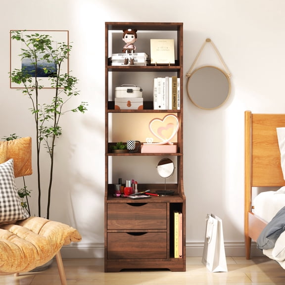 18.7 in Deep Night Stand - Space - Efficient Design - Bedroom, Study or Lounge - Hold Decorative Items