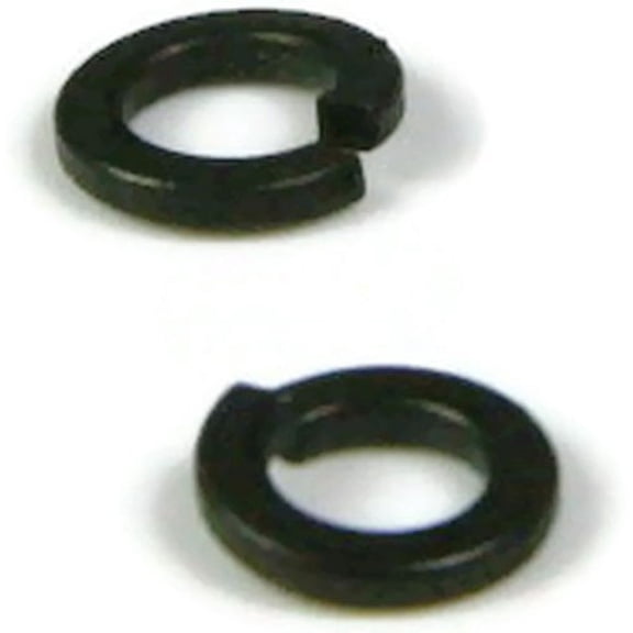 18-8 Stainless Steel Black Oxide Lock Washer Split Ring - 3/8 (0.385 ID x 0.680 OD x 0.141 Thick) - Qty 250