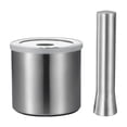 thumbnail image 1 of 18/8 Stainless Steel Mortar and Pestle with Lid, Pill Crusher,Spice Grinder, Herb Bowl, Ergonomic Design, with Anti Slip Base and Comfy Grip, 1 of 7