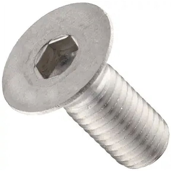 18-8 Stainless Steel Socket Cap Screw, Plain Finish, Flat Head, Internal Hex Drive, Meets ASME B18.3/ASTM F879, 5/8" Length, Fully Threaded, 5/16"-18 UNC Threads, Imported (Pack of 25)