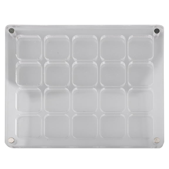 18 9 20-Grid Transparent Square Acrylic Mini Shell Storage Display Box Acrylic Shell Storage Box Decorative Box (18 Compartments