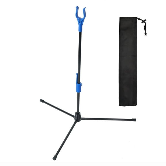 18.9” Archery Bow Stand Rack for Recurve Compound Bow Outdoor Hunting Shot