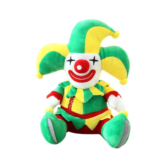 18.9 Inch Plush Clown Doll, Mengbanghh, Stuffed Circus Toy, 2 Green Styles
