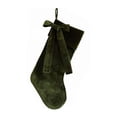 thumbnail image 1 of 18.9 Inch Velvet Christmas Stocking with Large Decorative Bow, Luxury Velvet Hanging Stocking for Fireplace Mantel, Elegant Xmas Holiday Home Decor, 1 of 6