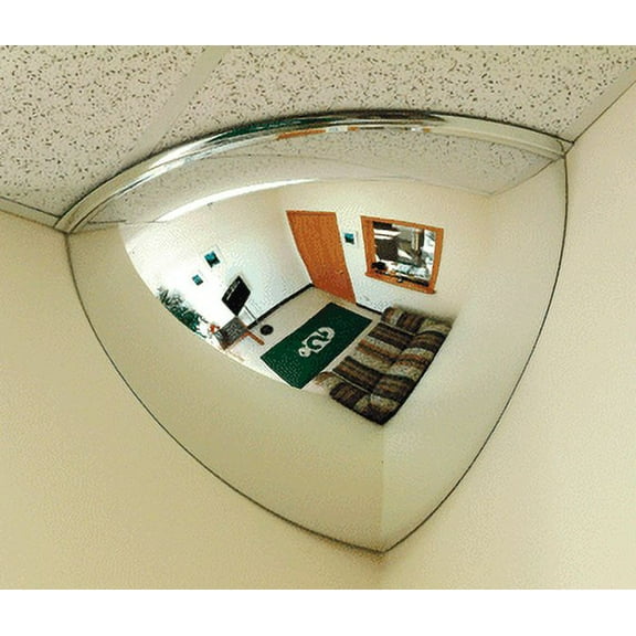 18" 90 Degree Acrylic Quarter Dome Mirror