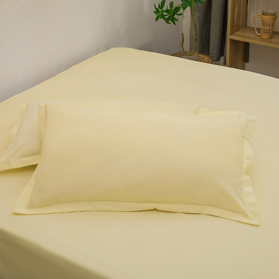 18.90x29.13 Inch Stretch Pillow Cases - Jersey Knit & Envelope Closure Pillowcases with Ultra Soft T-Shirt Like Polyester Blend - Suitable for Queen or Standard Size