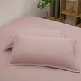 thumbnail image 1 of 18.90x29.13 Inch Stretch Pillow Cases - Jersey Knit & Envelope Closure Pillowcases with Ultra Soft T-Shirt Like Polyester Blend - Suitable for Queen or Standard Size, 1 of 8