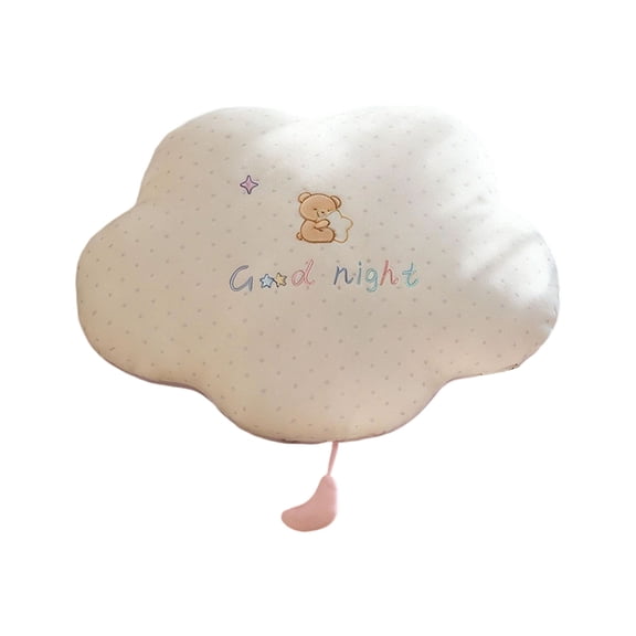 18.9in Goodnight Sky Theme Plush Pillow, Moon Star and Cloud Shaped Cushion for Home Decor, Comfortable Backrest for Sofa, A